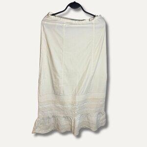NOSTALGIA ALERT! Delia*s White Cotton Midi Skirt – Size S